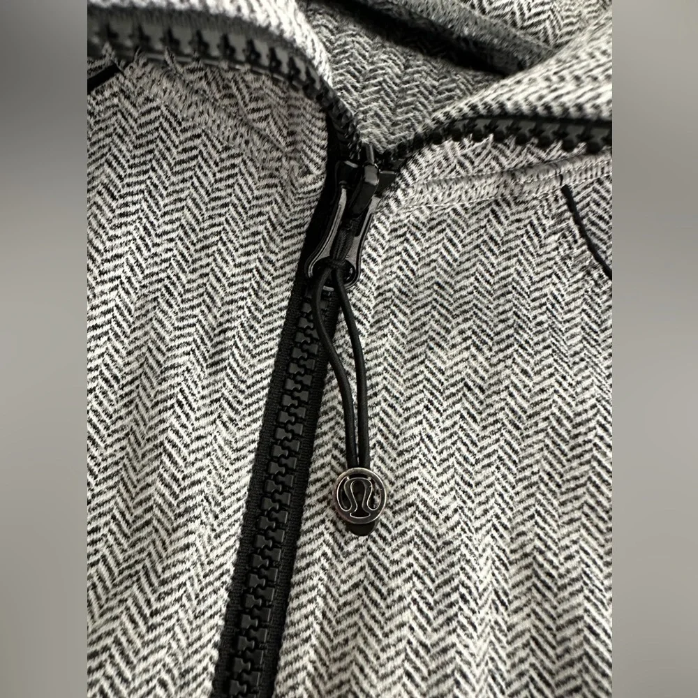 Lululemon Asana Herringbone Full Zip‎ Athletic Women's Jacket Sz 6